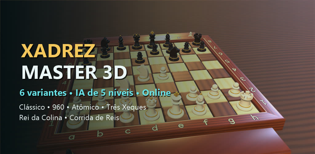 Tabuleiro 3D do Xadrez Master 3D